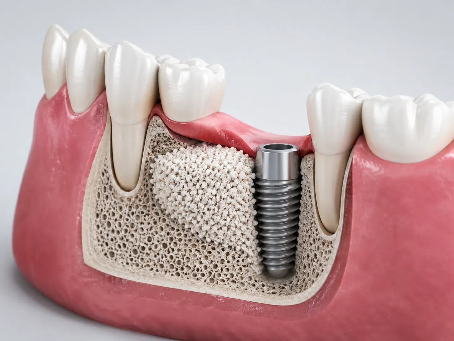 Kemik grefti ve implant desteği görseli